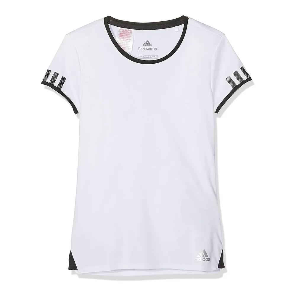 Maglia a Maniche Corte per Bambini Adidas CLUB TEE DU2464 Bianco Poliestere