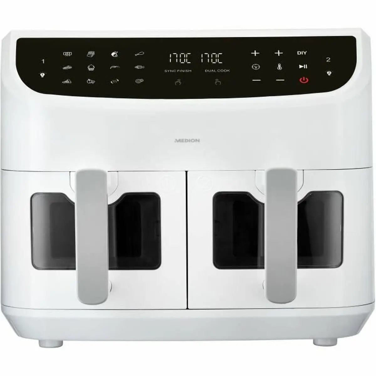 Friggitrice ad Aria Medion LIFE P20 Bianco Nero 2600 W 8,7 l