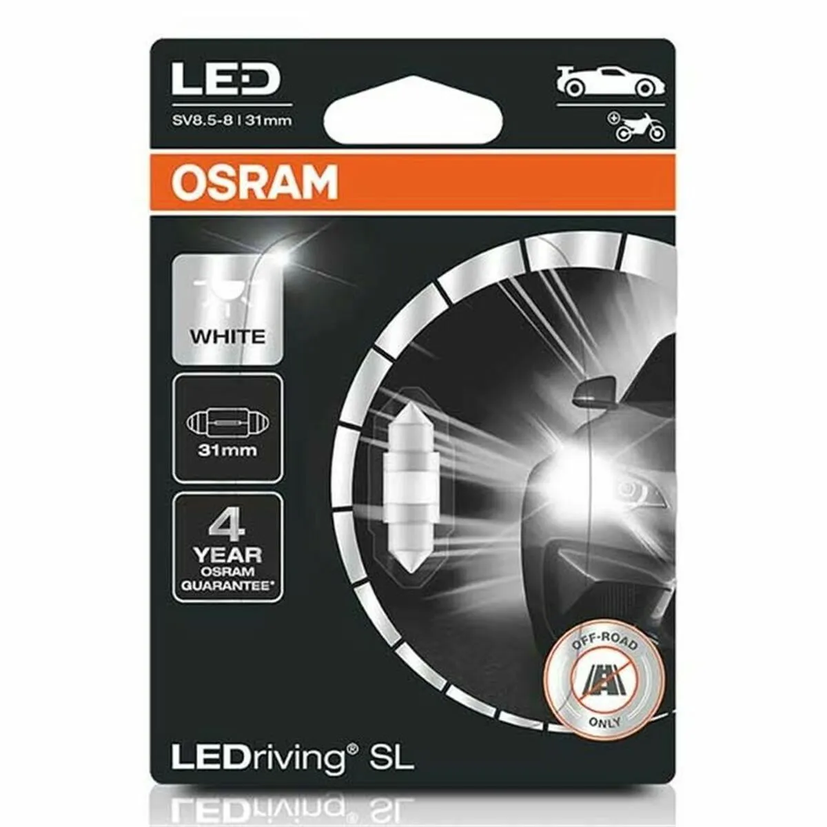 Lampadina per Auto Osram OS6438DWP-01B 1 W C5W 6000K