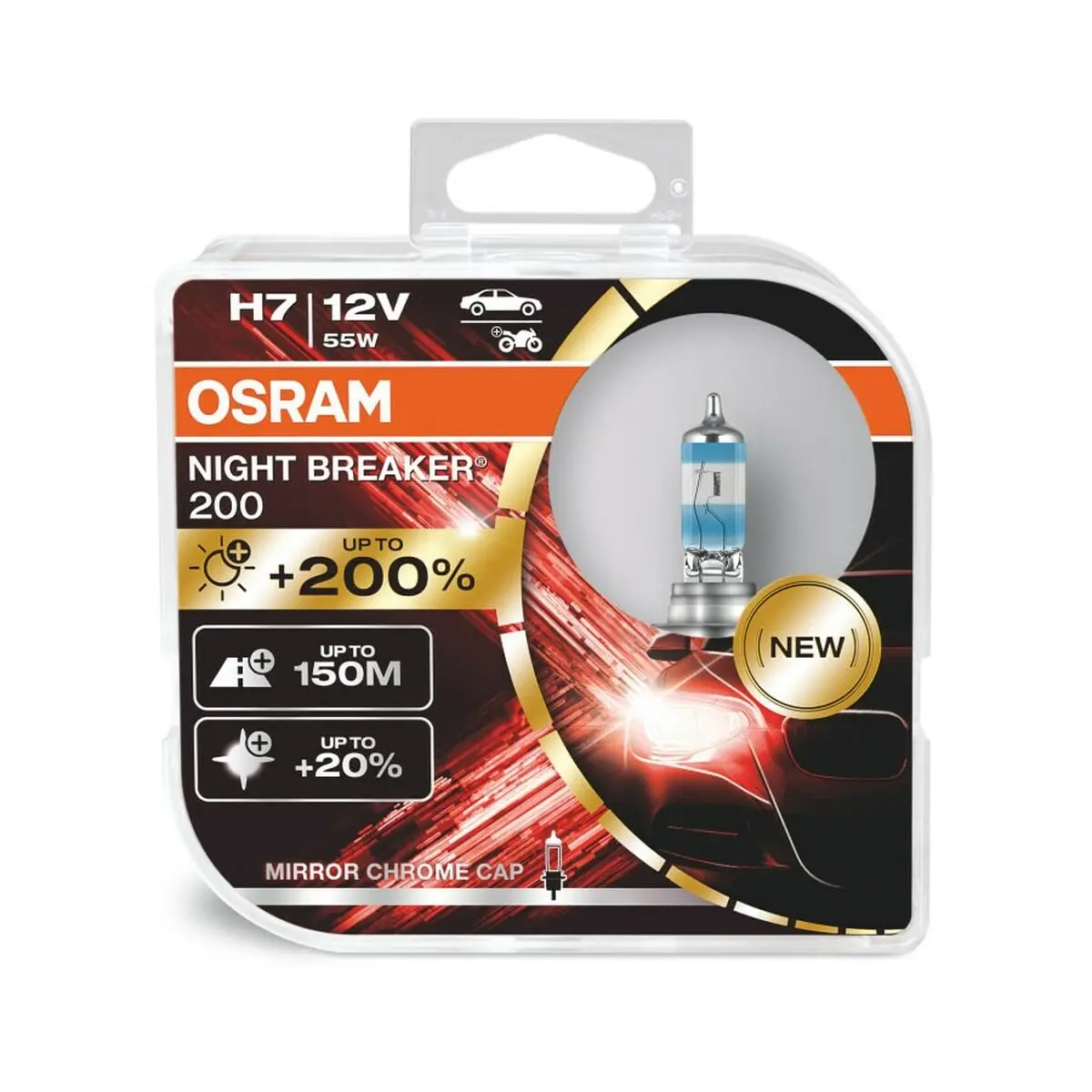 Lampadina per Auto Osram O64210NB200HCB 55 W PX26D 3550 K 12 V (2 Unità)