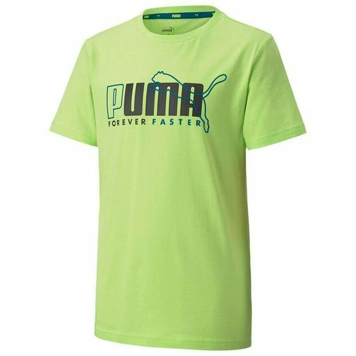 Maglia a Maniche Corte per Bambini Puma  ALPHA GRAPHIC TEE 583188 Verde (6 Anni)