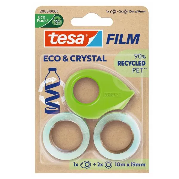 TESAFILM ECO CRYSTAL 10X19+MINIDISP