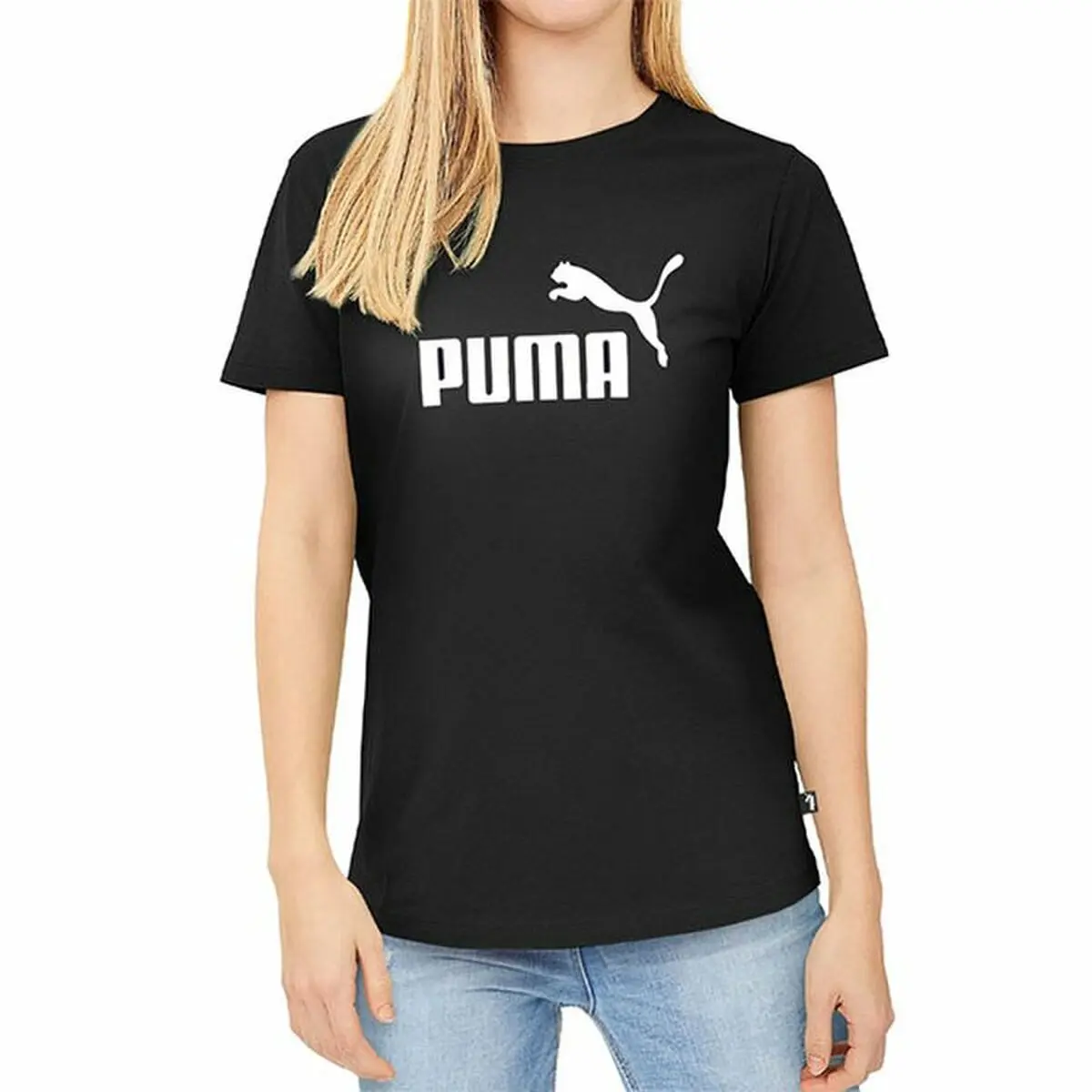 Maglia a Maniche Corte Uomo Puma 586774 01 Nero (1 Unità)