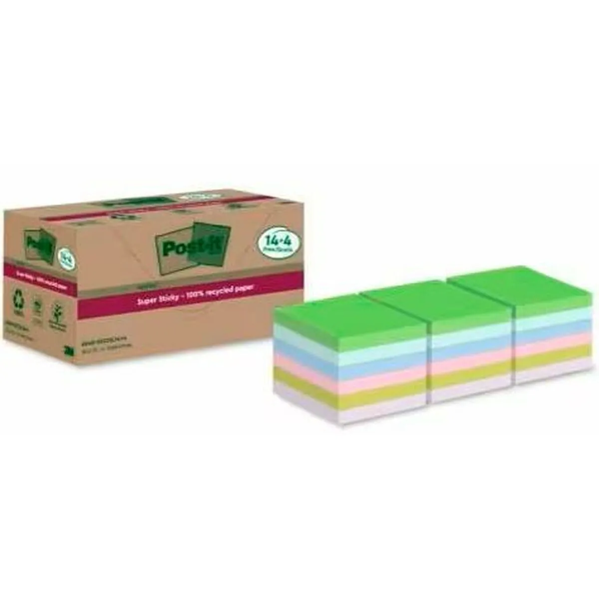 Note Adesive Post-it 18 Pezzi 76 x 76 mm