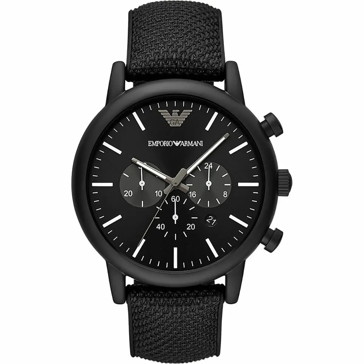 Orologio Uomo Emporio Armani LUIGI Nero (Ø 46 mm)