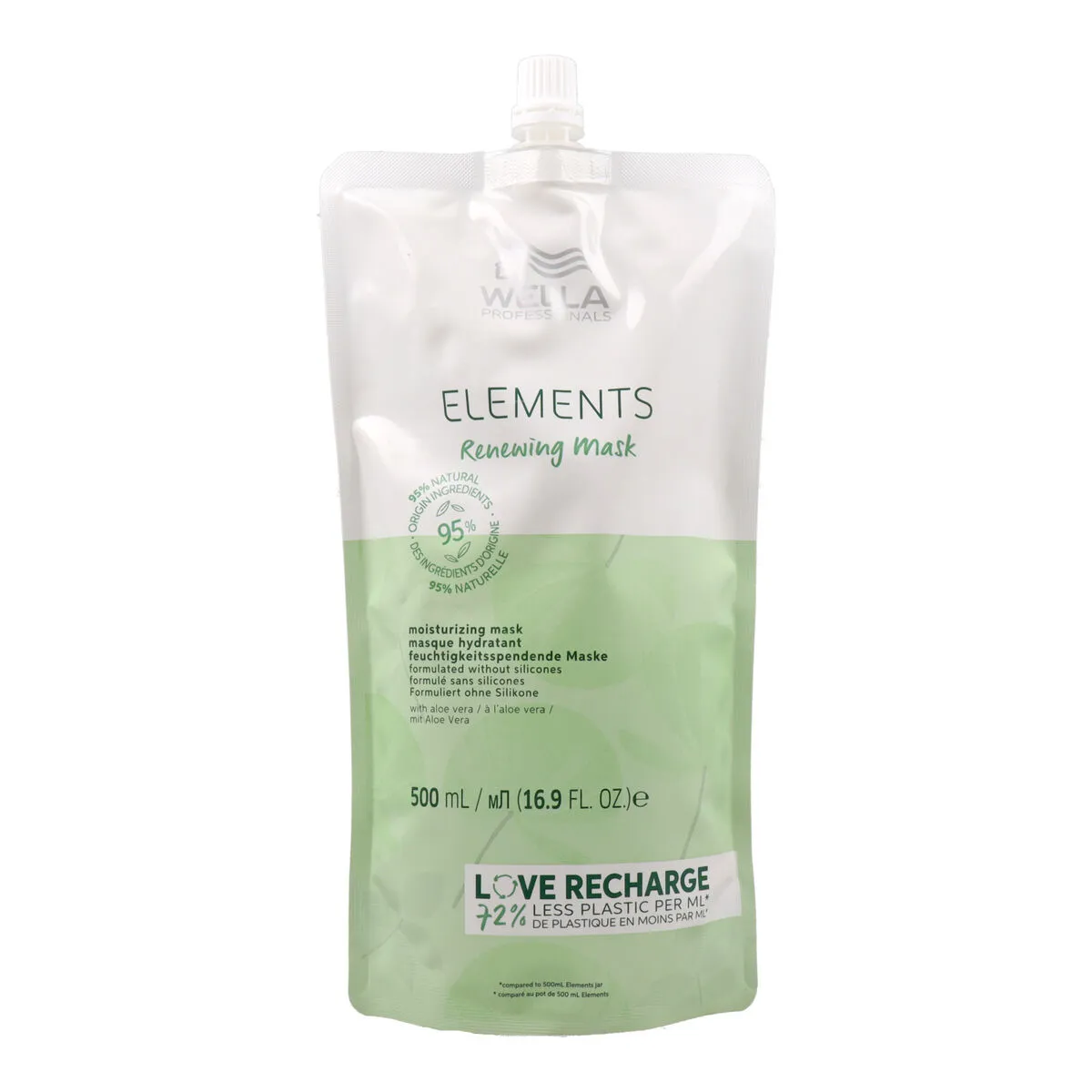 Maschera per Capelli Wella Elements Idratante Ricarica 500 ml