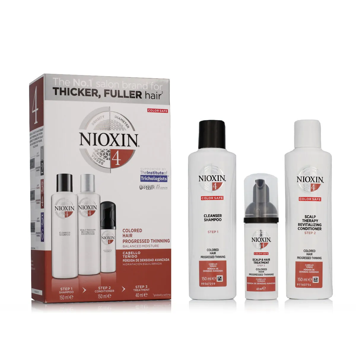 Set per Capelli Nioxin System 4 3 Pezzi