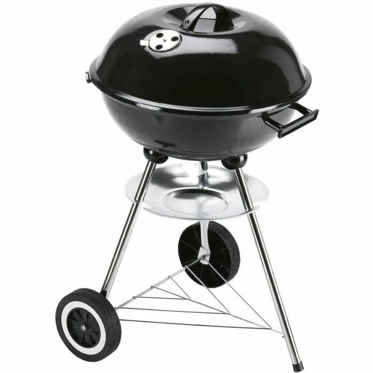 Barbecue a Carbone con Coperchio e Ruote Landmann Nero 49 x 45 x 73 cm