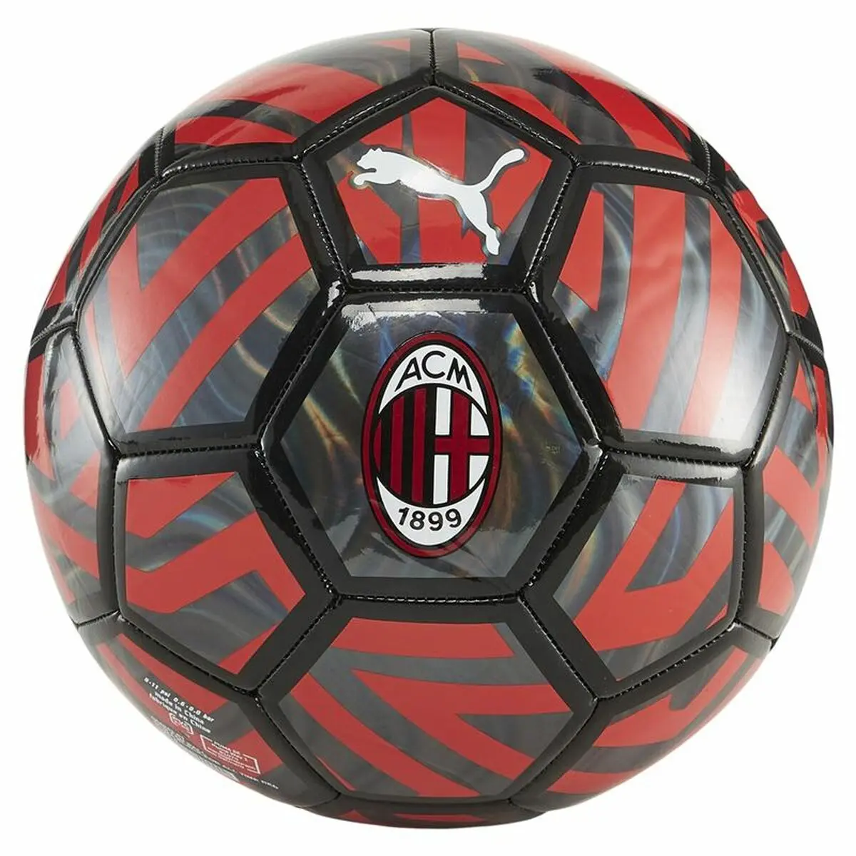 Pallone da Calcio Puma AC Milan Fan Rosso Taglia 5