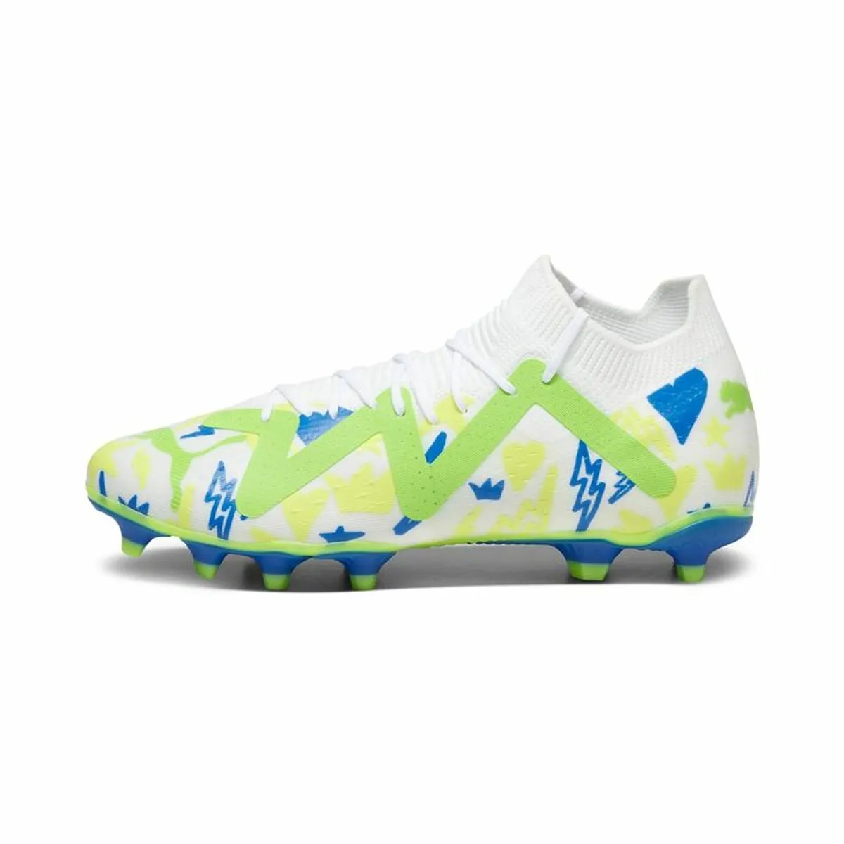 Scarpe da Calcio per Adulti Puma  Future Match N Fg Bianco Verde Chiaro