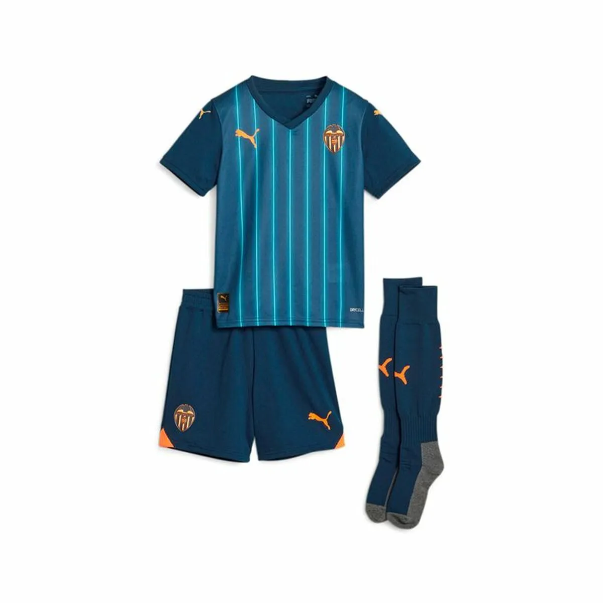 Maglia da Calcio a Maniche Corte per Bambini Puma Valencia C.F Away Azzurro 1-2 anni