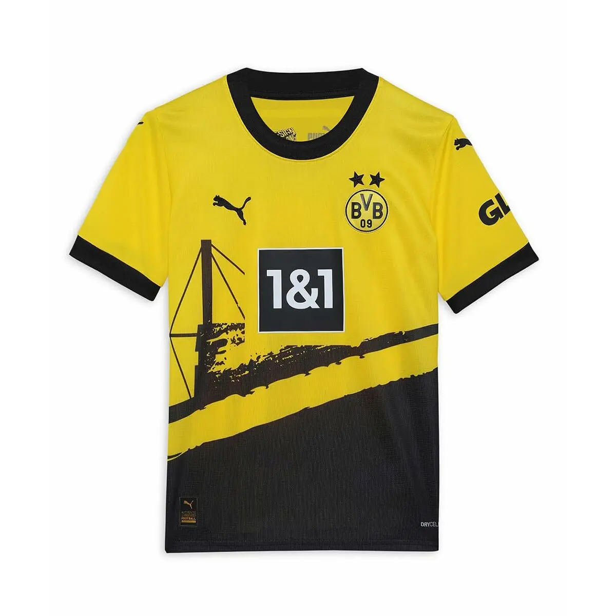 Maglia da Calcio a Maniche Corte per Bambini Puma BVB Home Jersey Replica Jr (116 cm)