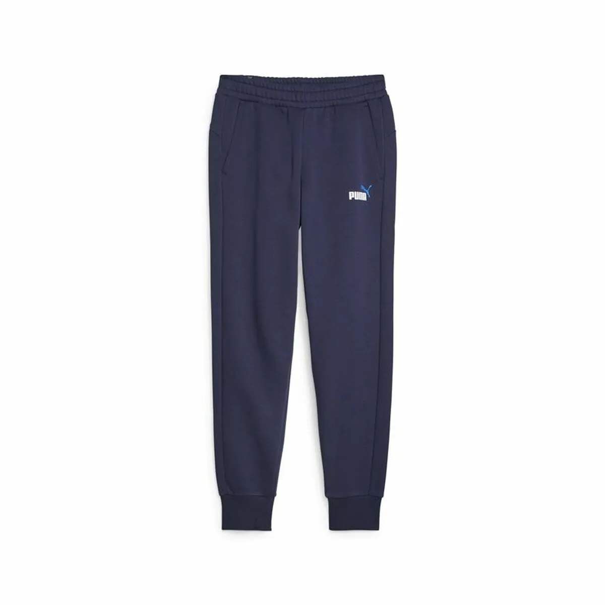 Pantalone di Tuta per Adulti Puma Ess+ 2 Col LogonT Blu Marino Uomo