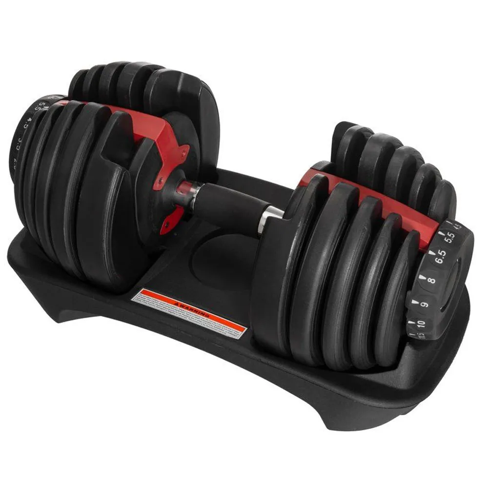 Manubrio Pesi Dumbbell Regolabile A Carico Variabile Da 2 A 24kg Multifunzionale (1)