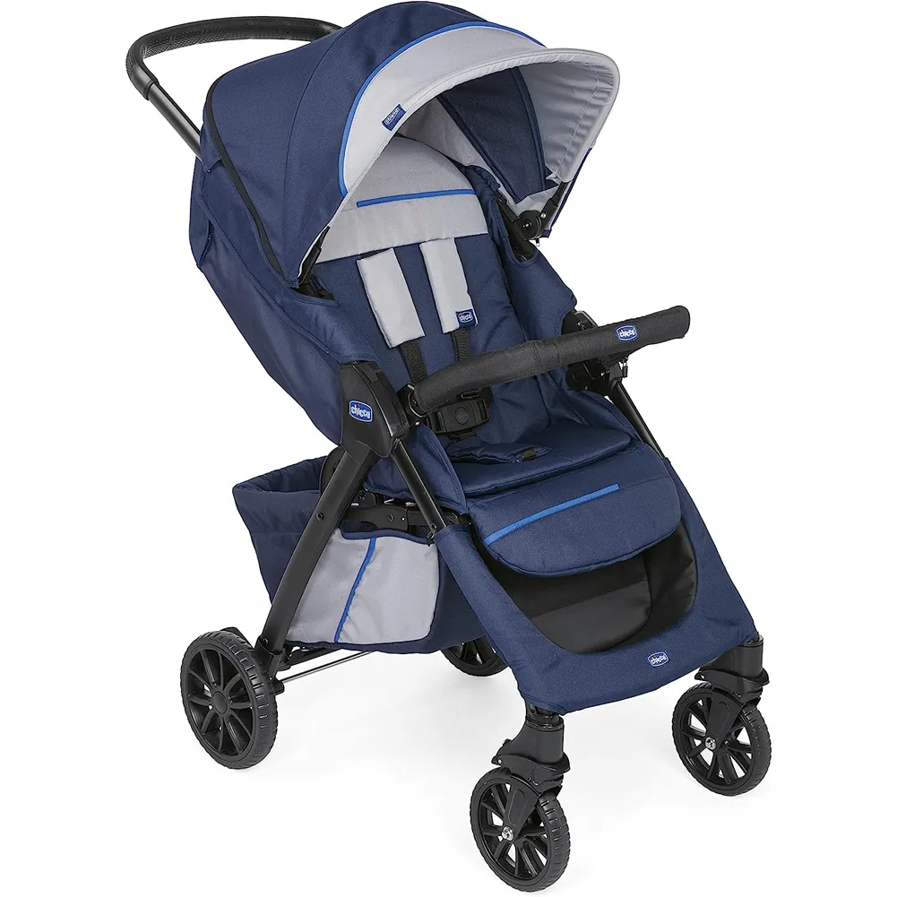 Chicco Passeggino Kwik.One Compatto Leggero Colore Blu Chiusura Facile Una Mano