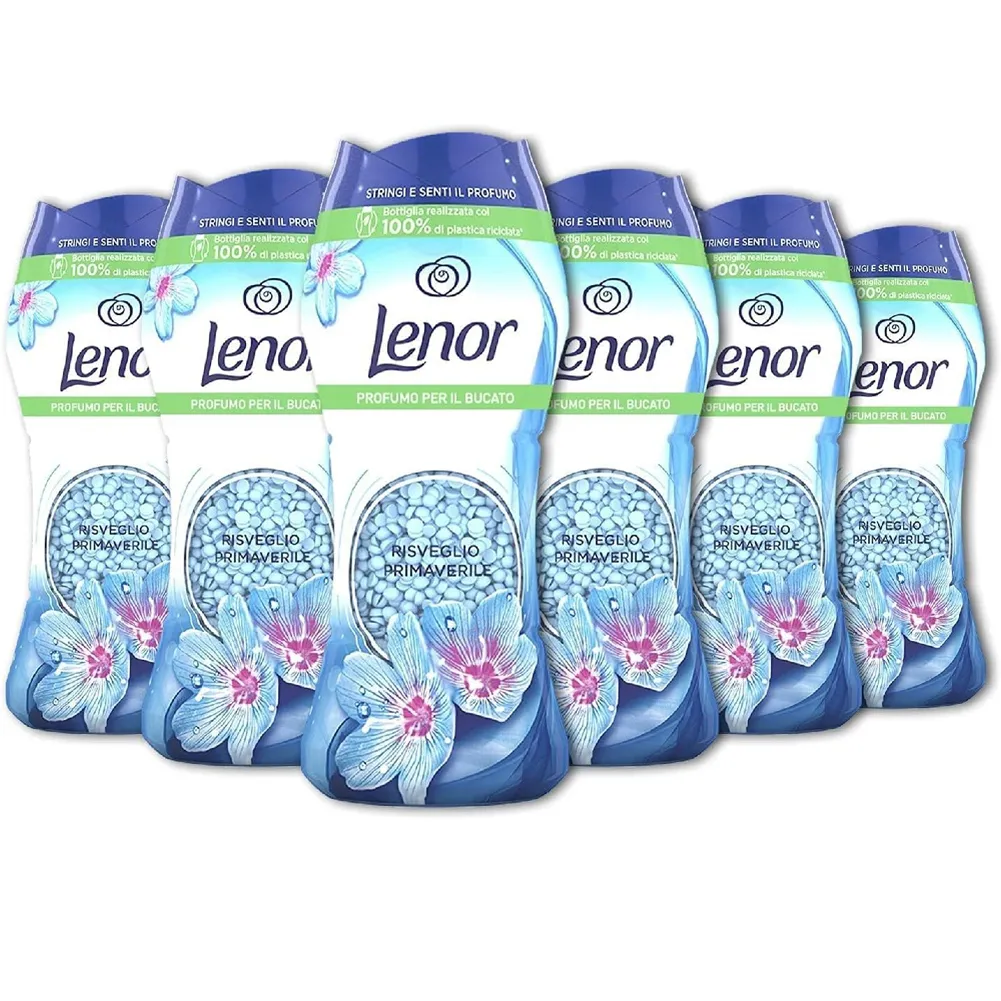 6 x Lenor Profumatore Bucato Perle Profumate Risveglio Primaverile (6 x 210g)