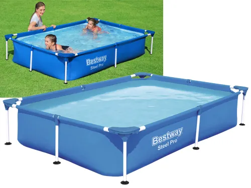 PISCINA RETTANGOLARE FUORI TERRA BESTWAY 221X150 H43  56401