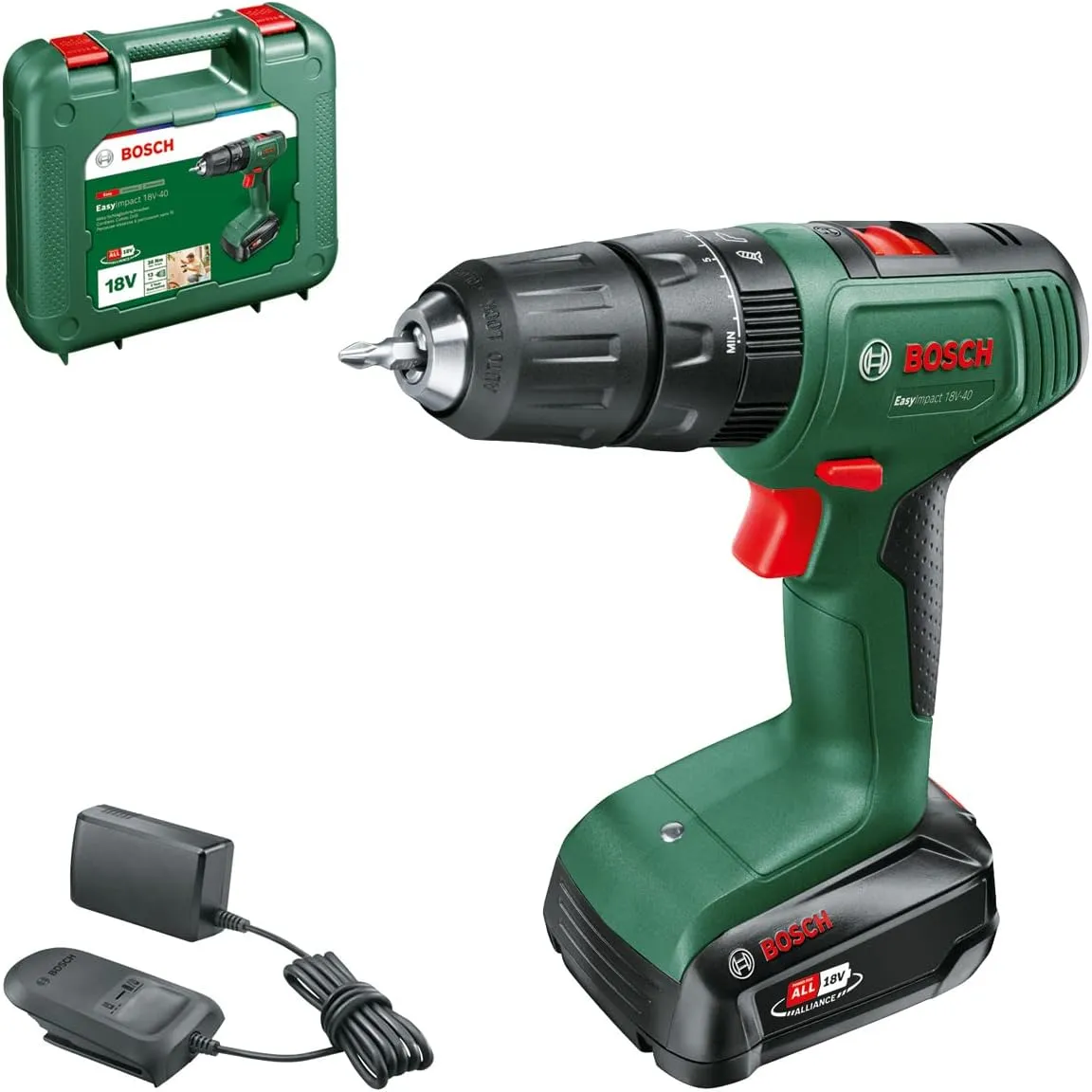 TRAPANO BOSCH 18V-40 EASY IMPACT