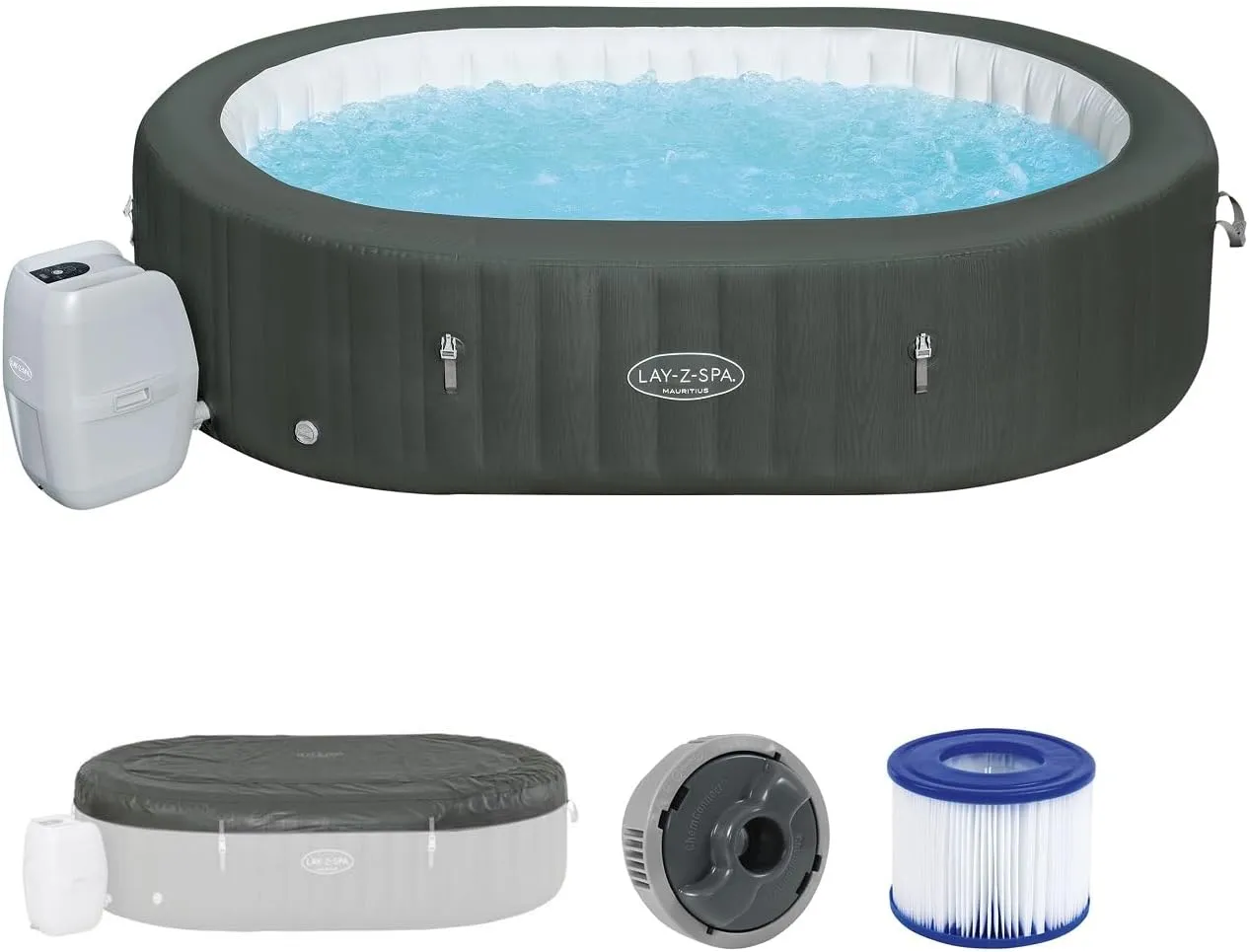 IDROMASSAGGIO GONFIABILE PISCINA SPA LAY-Z MAURITIUS BESTWAY-60067