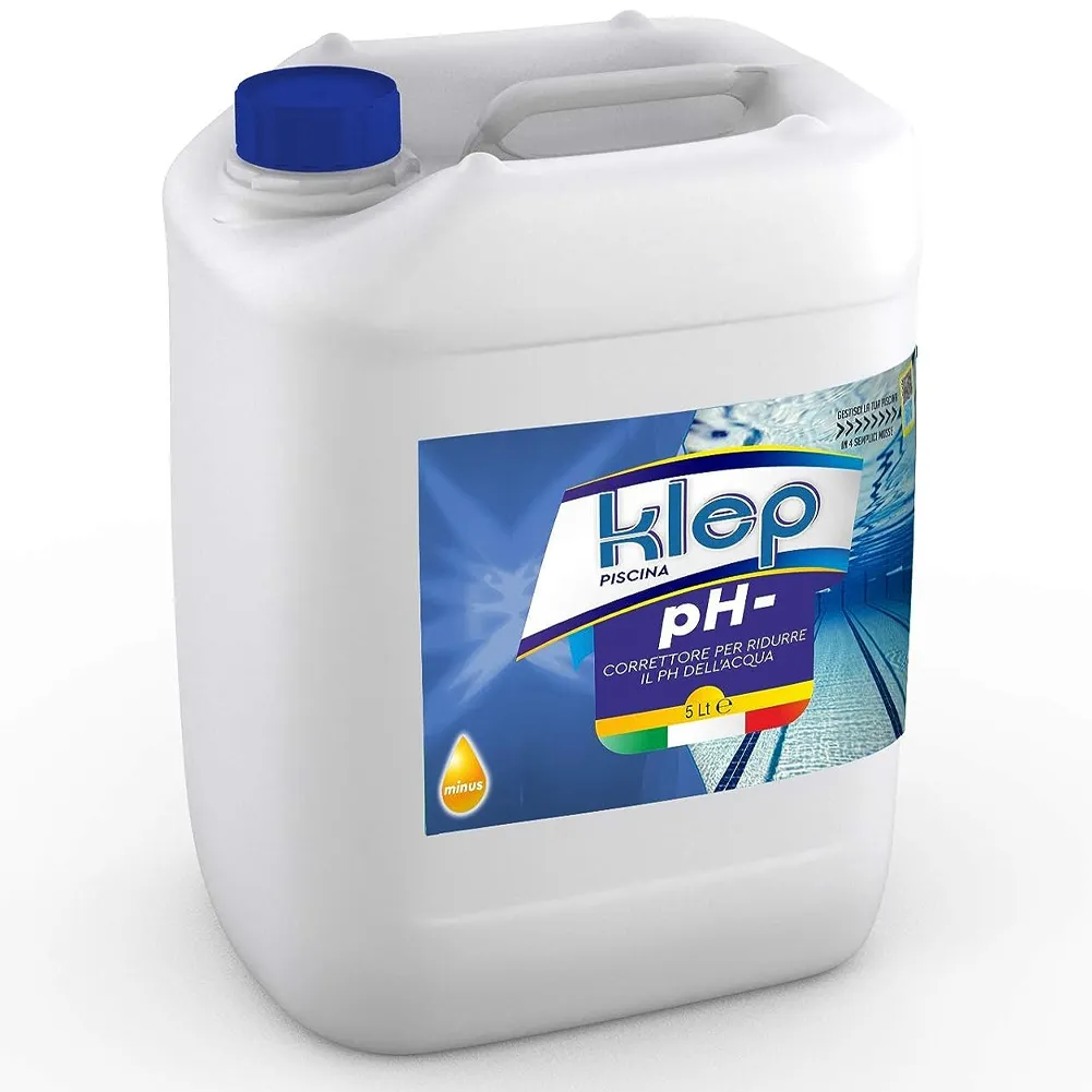 Klep Correttore Liquido Riduttore del PH Piscina e Spa PH- Meno 5 Litri