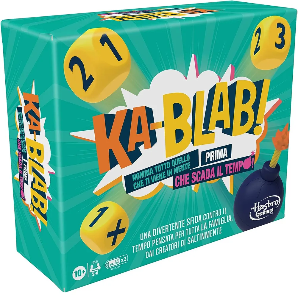 Hasbro Gaming Ka Blab Gioco Di Società Famiglie e Bambini 10+ Anni Idea Regalo