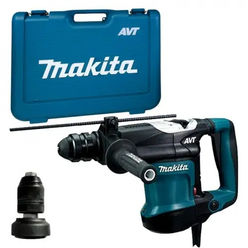 Makita Trapano a percussione tassellatore 4.9J 630rpm 3300bpm 850W con valigia HR3210FCT