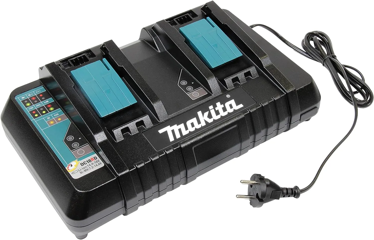 Makita Caricatore veloce per 2 batterie contemporaneamente 220V DC18RD