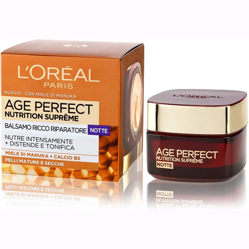 L'Oréal Paris Age Perfect Nutrition Supreme Crema Viso Antirughe Notte 50 ml