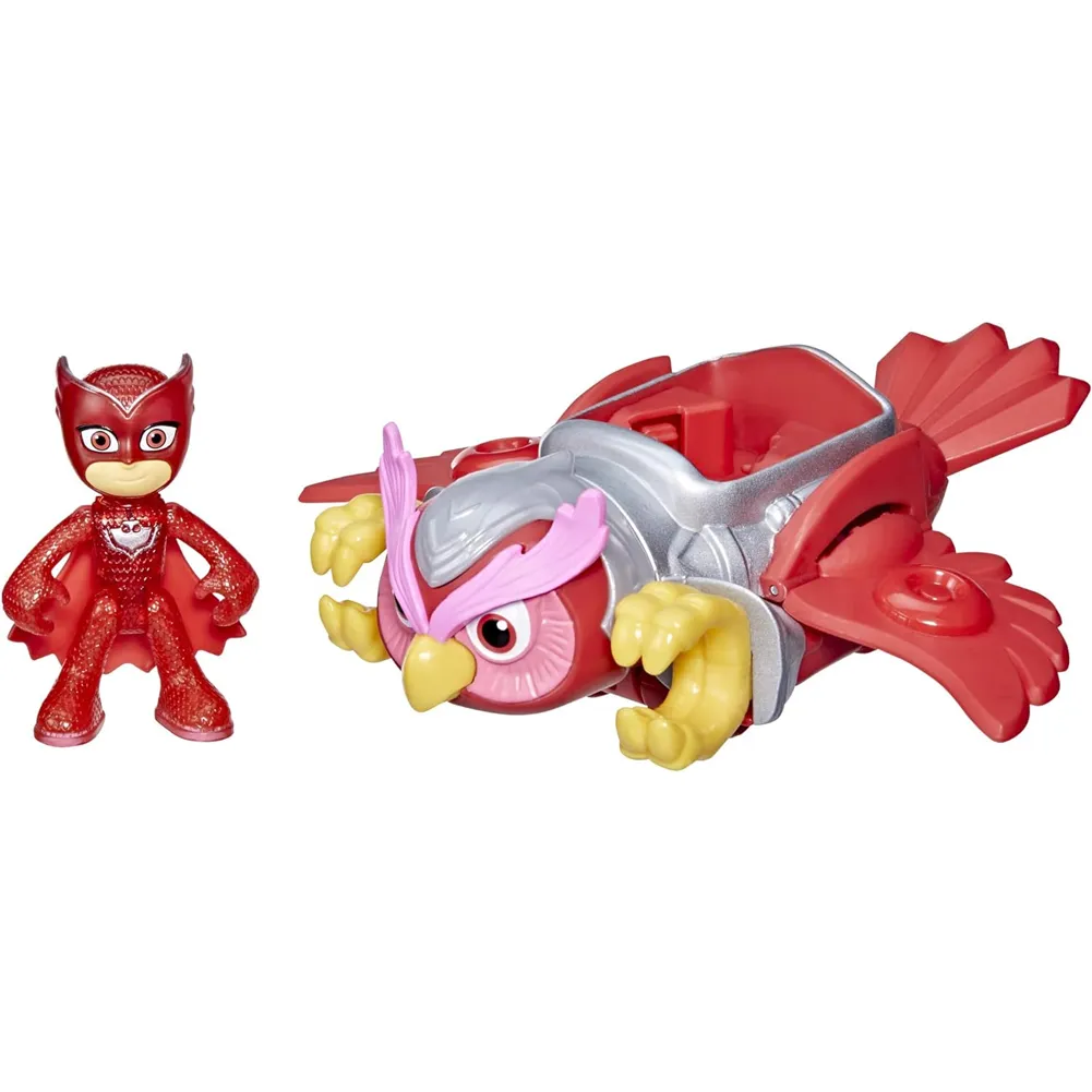 PJ Masks Animal Power Veicolo Pyja-Destrier Bibou Action Figure 7,5cm Idea Regalo