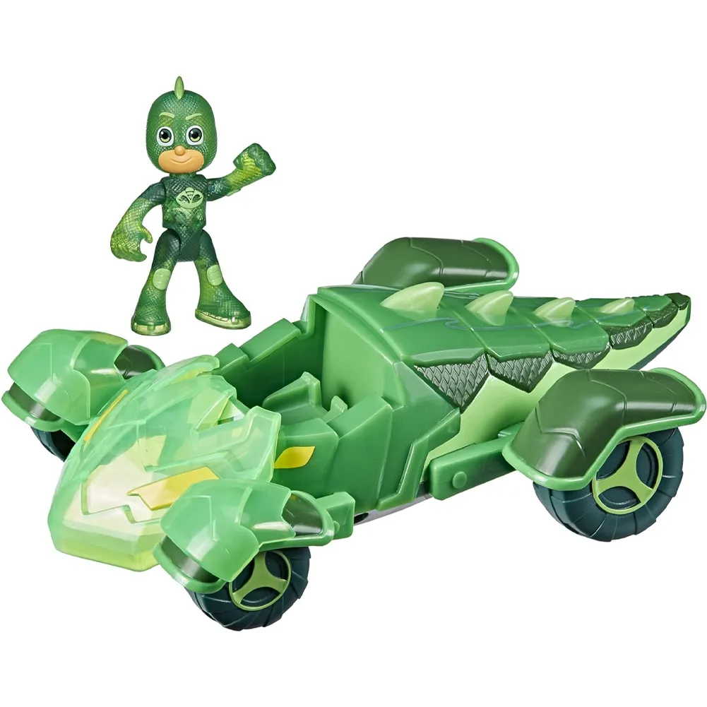 PJ Masks Glow & Go Veicolo Giocattolo Gecomobile Auto Luci e Suoni Idea Regalo