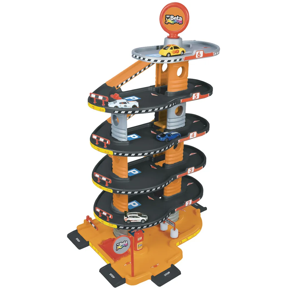 Garage Giocattolo a 6 Livelli Parcheggio City Multipiano per Bambini Idea Regalo