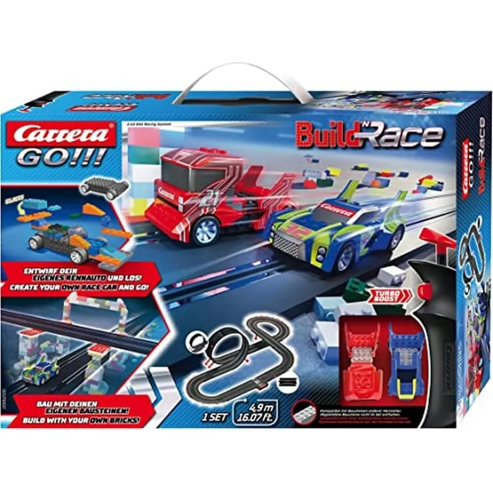 Carrera Go Build 'n Race Pista Elettrica con Macchine 4,9mGiocattolo Idea Regalo