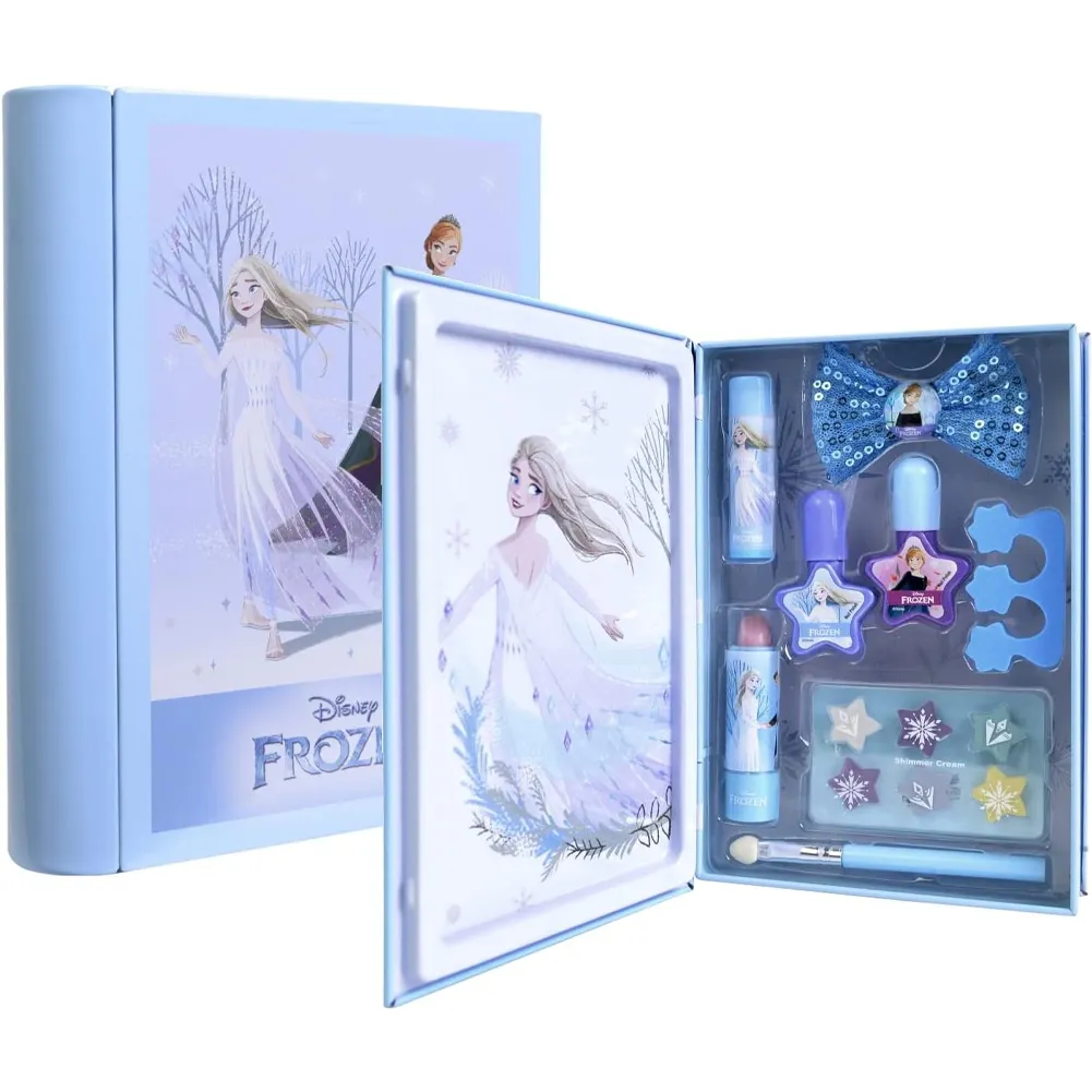 Disney Frozen Snow Magic Book Libro Bellezza con Prodotti Makeup Idea Regalo