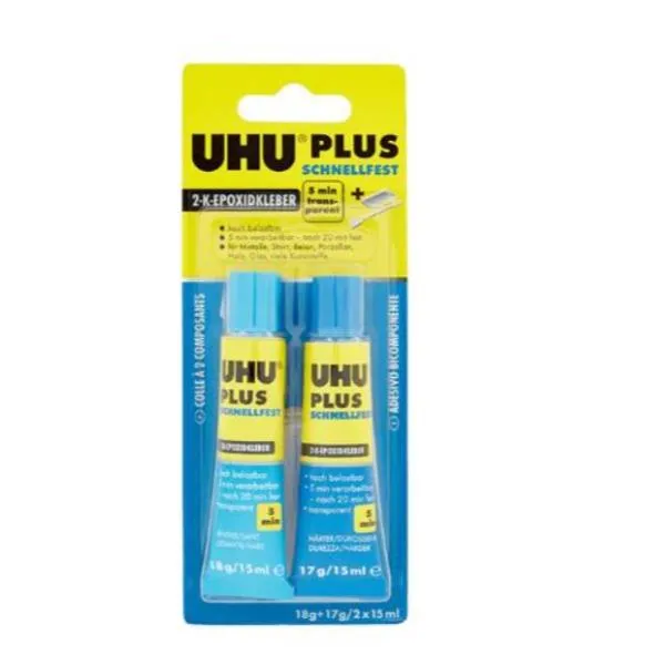 UHU PLUS 5 MIN BL 30 ML(2X15ML)