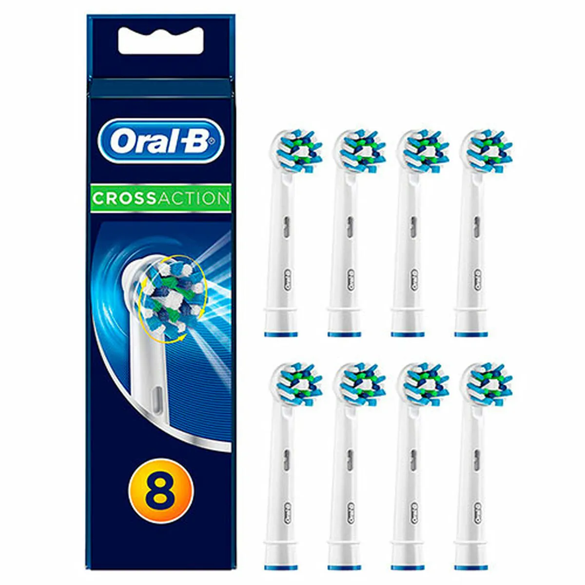 Testina di Ricambio Oral-B Cross Action 8 Unità