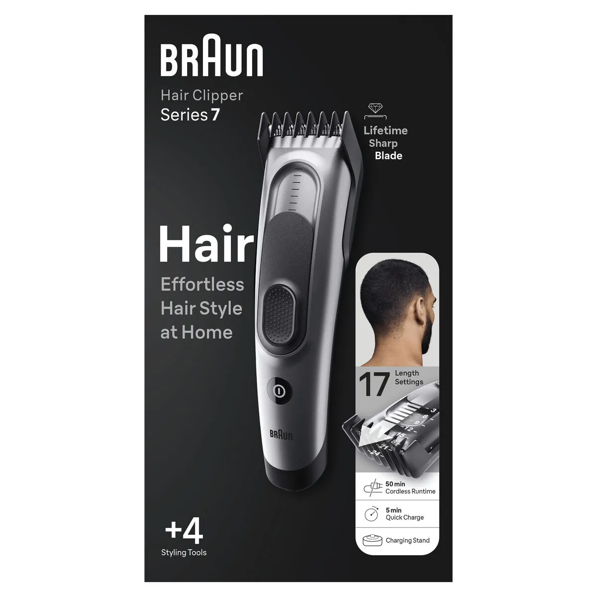 Rasoio per depilazione e per Capelli Braun HC7390