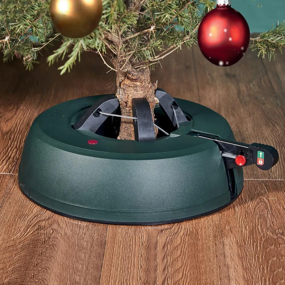 Base Supporto per Tronco Albero di Natale Tecnologia a Pedale e Serbatoio 3.1 LT