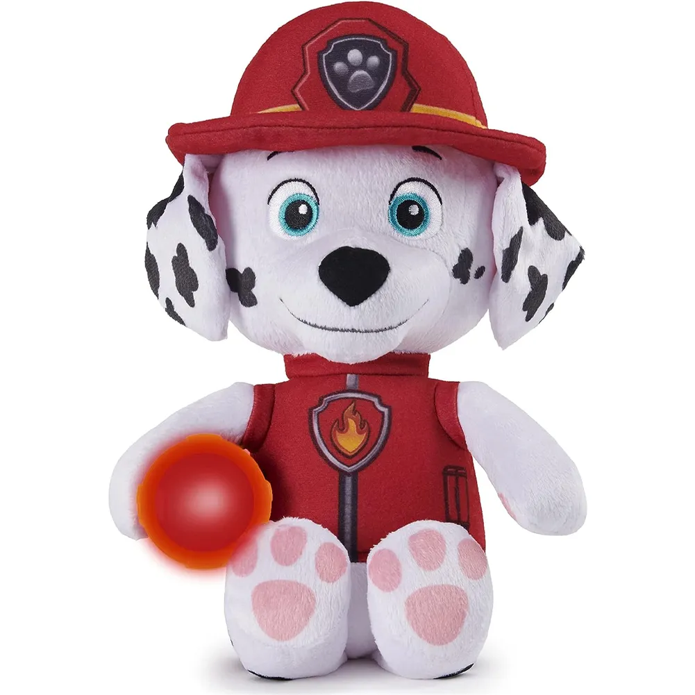 Paw Patrol Peluche Marshall Buonanotte con Torcia e Suoni dai 3 Anni Idea Regalo