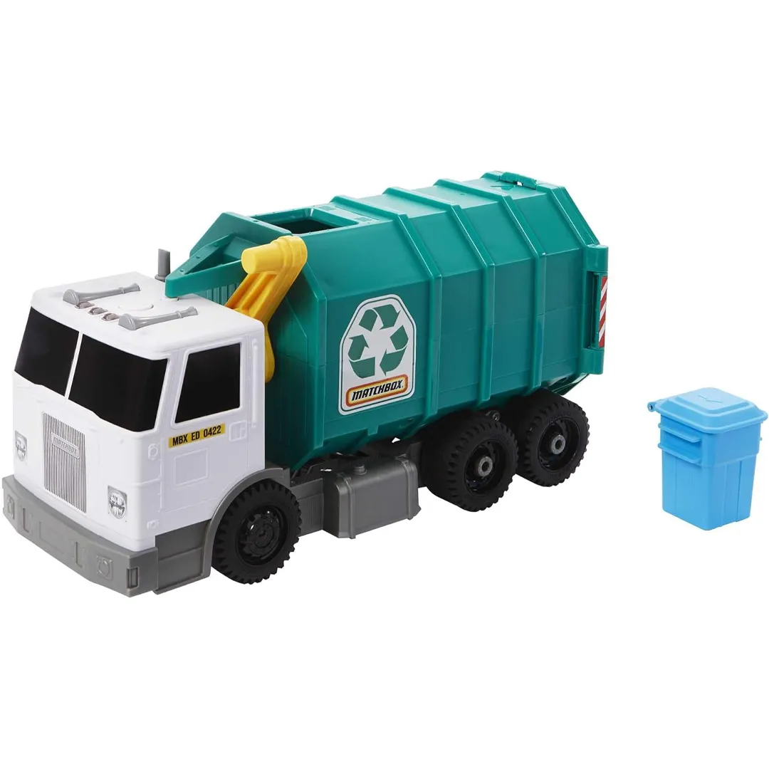 Matchbox Camion Nettezza Urbana Raccolta Differenziata Luci e Suoni Idea Regalo