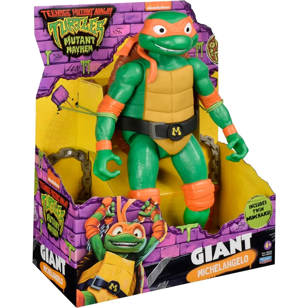 Teenage Mutant Ninja Turtles Michelangelo Articolato Fosforescente Idea Regalo