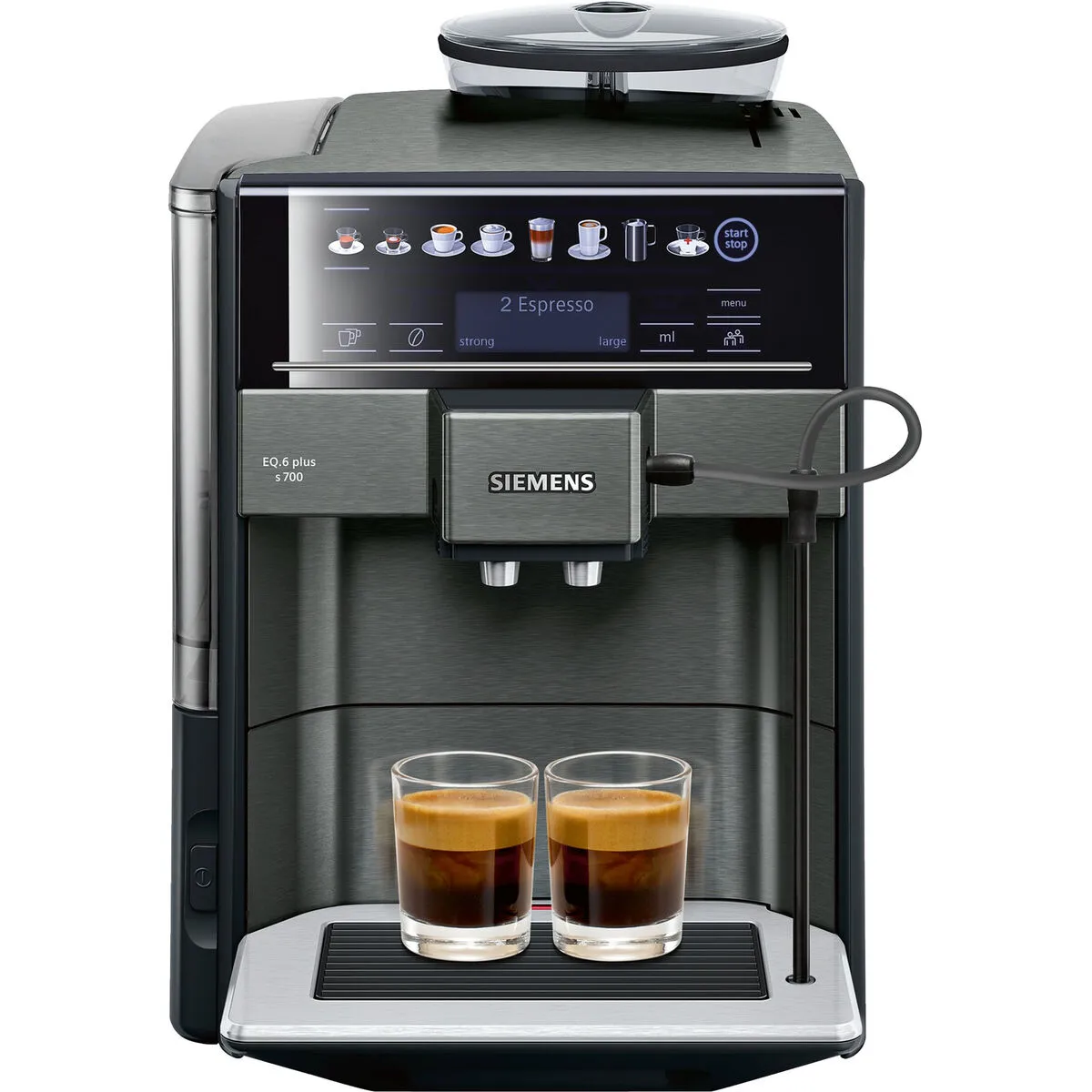 Caffettiera superautomatica Siemens AG TE657319RW Nero Grigio 1500 W 2 Tazze 1,7 L