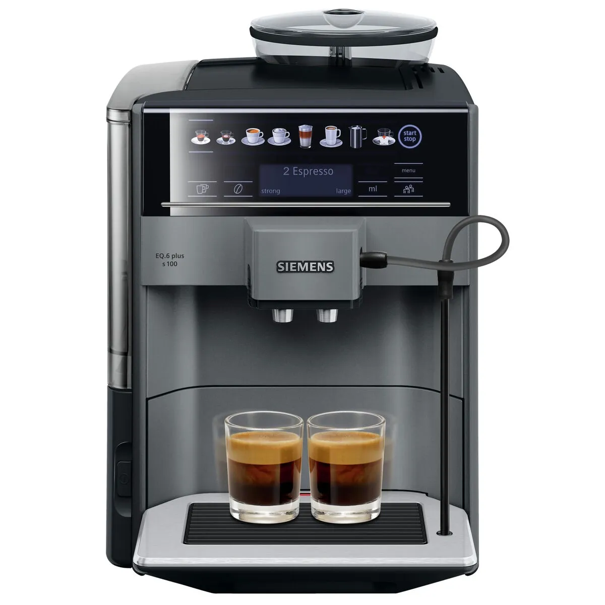 Caffettiera superautomatica Siemens AG TE651209RW Bianco Nero Titanio 1500 W 15 bar 2 Tazze 1,7 L