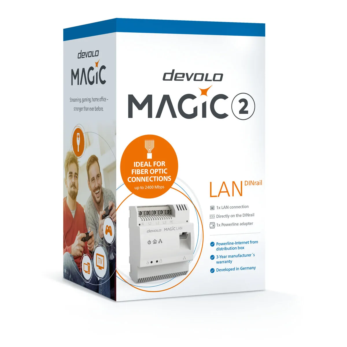 Adattatore PLC devolo MAGIC 2 LAN DINRAIL