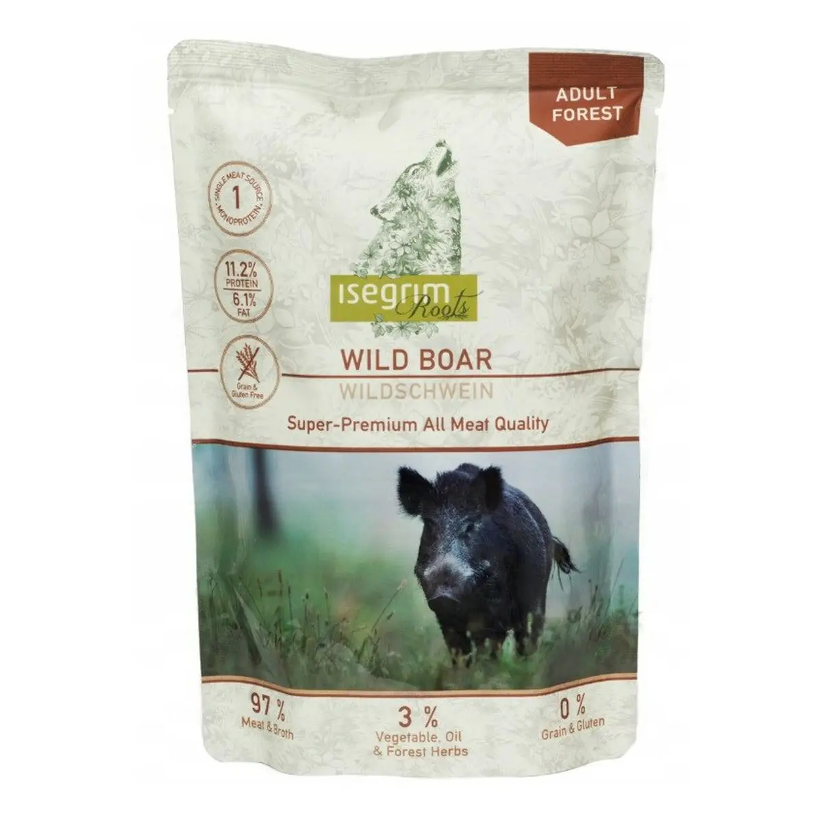 Cibo umido Isegrim Adult Wild Boar 410 g