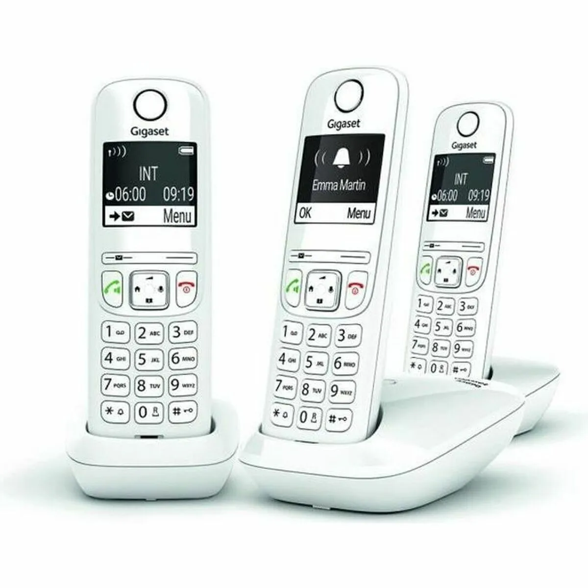 Telefono Fisso Gigaset AS690 Trio Bianco