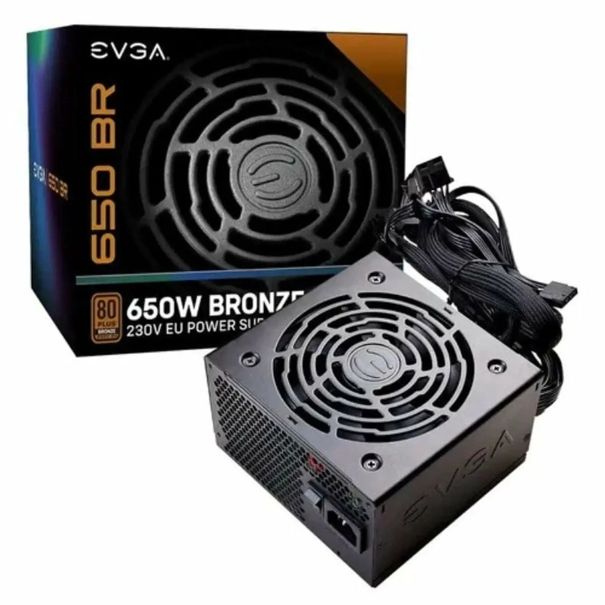 Fonte di Alimentazione Evga 100-BR-0650-K2 ATX 650 W 80 Plus Bronze