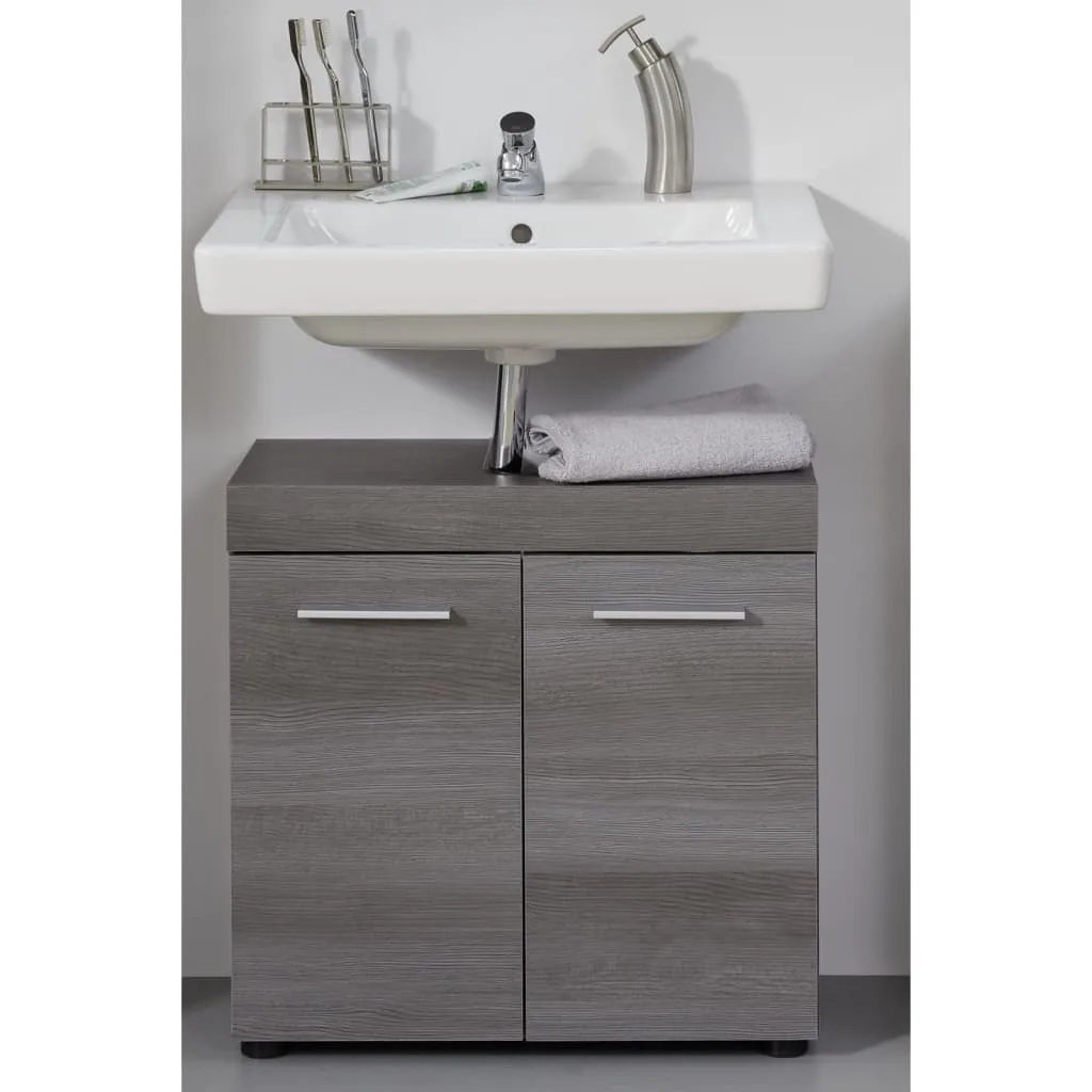 Trendteam Unità Lavabo Runner Argento Fumé