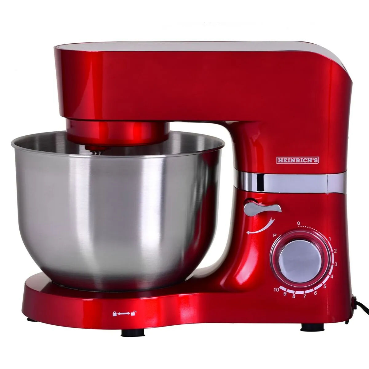 Robot da Cucina Heinrich's HKM 6278 Rosso 1300 W 6,5 L