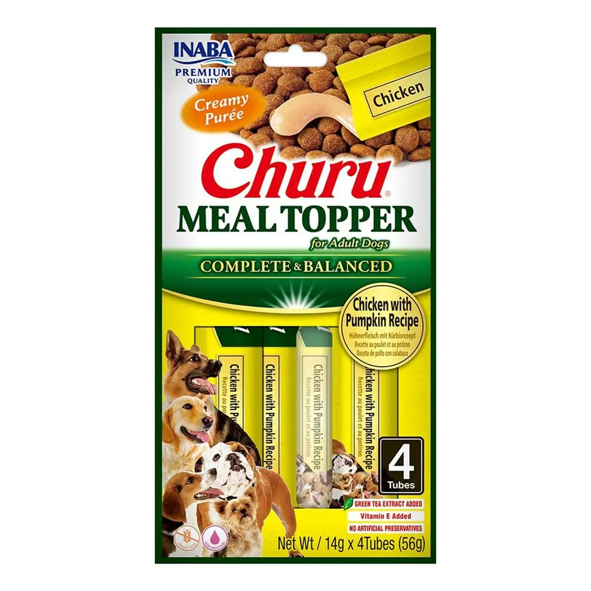 Snack per Cani Inaba Churu Meal Topper Chicken with pumpkin Pollo