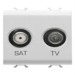 PRESA TV SAT 2M BIANCO